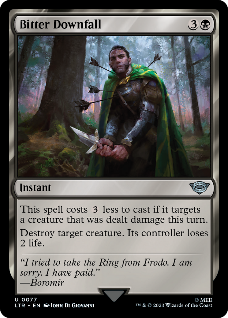 Bitter Downfall (LTR-077) (Foil)