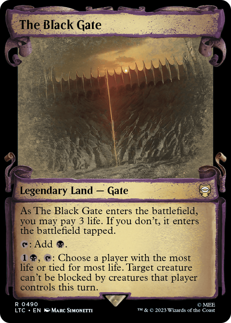 The Black Gate (LTC-490) (Showcase) (Scroll)