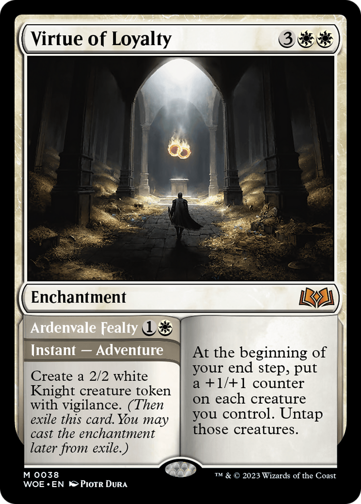 Virtue of Loyalty // Ardenvale Fealty (WOE-038) (Foil)