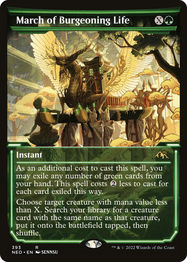 March of Burgeoning Life (NEO-393) (Showcase) (Foil)