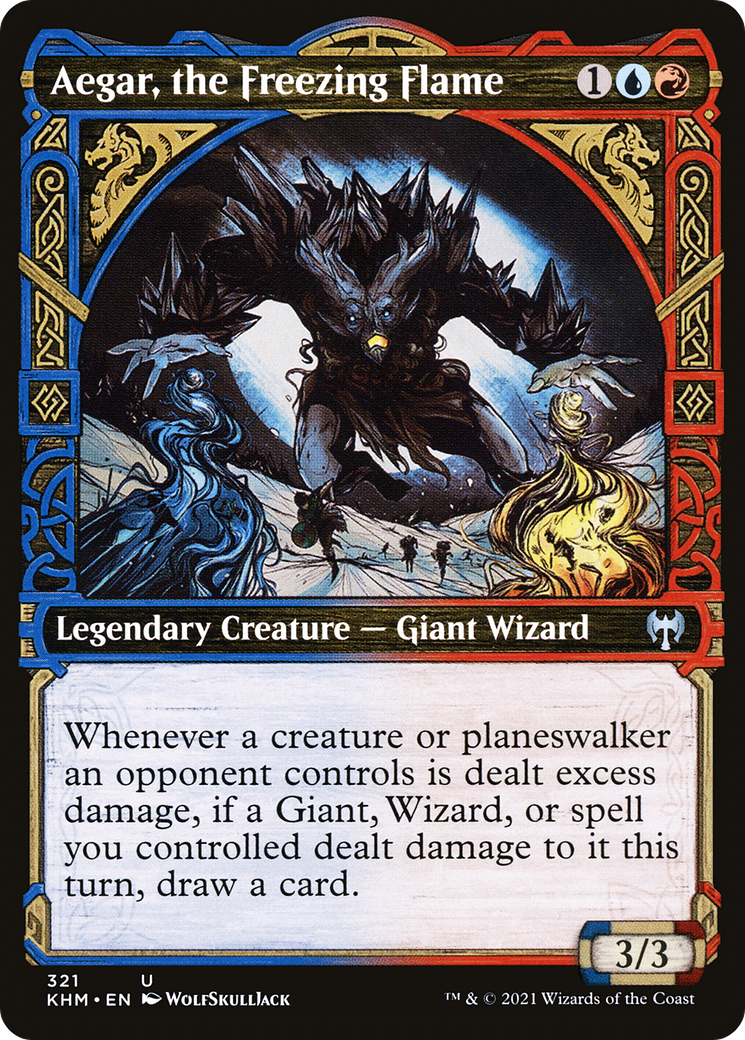 Aegar, the Freezing Flame (KHM-321) (Showcase) (Foil)