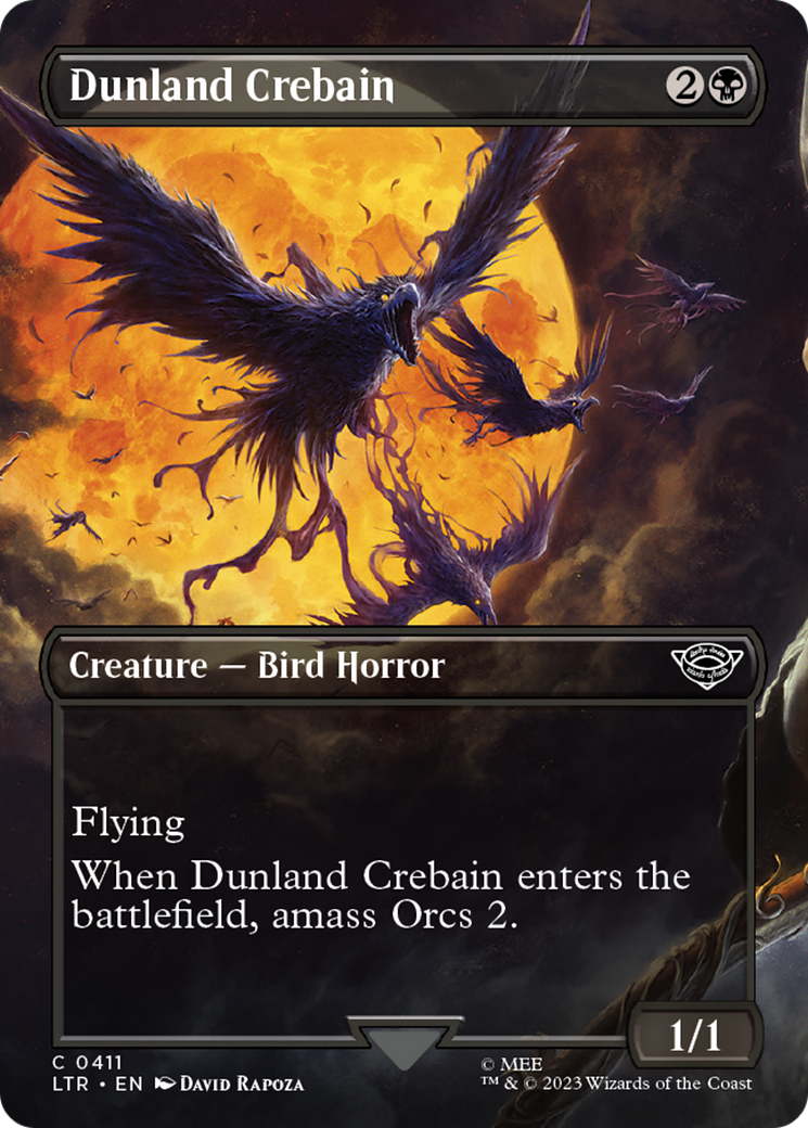 Dunland Crebain (LTR-411) (Borderless) (Foil)