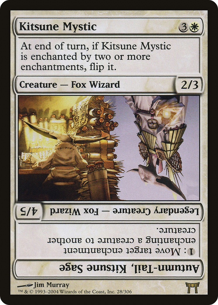 Kitsune Mystic // Autumn-Tail, Kitsune Sage (CHK-028) (Foil)