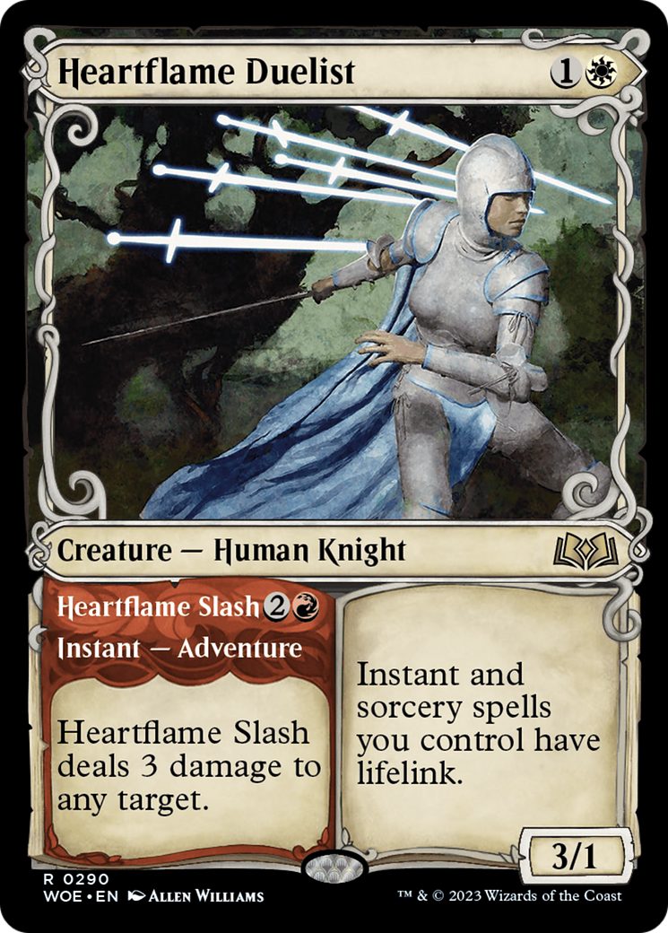 Heartflame Duelist // Heartflame Slash (WOE-290) (Showcase) (Foil)