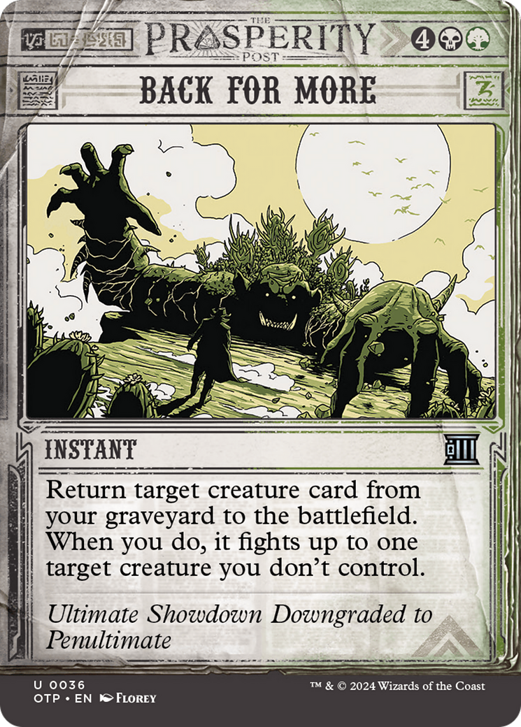 Back for More (OTP-036) (Showcase) (Borderless) (Foil)