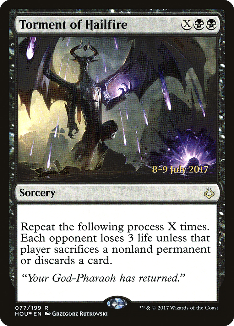 Torment of Hailfire (PRE-77S) (Foil)