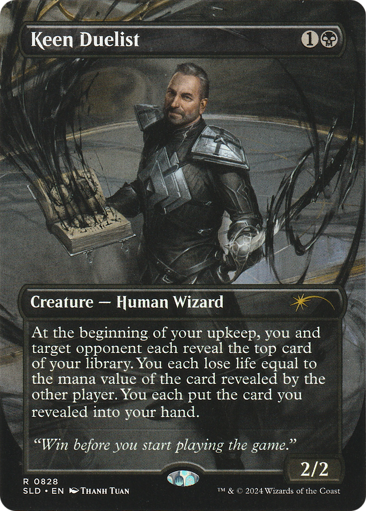 Keen Duelist (SLD-828) (Borderless) (Foil)