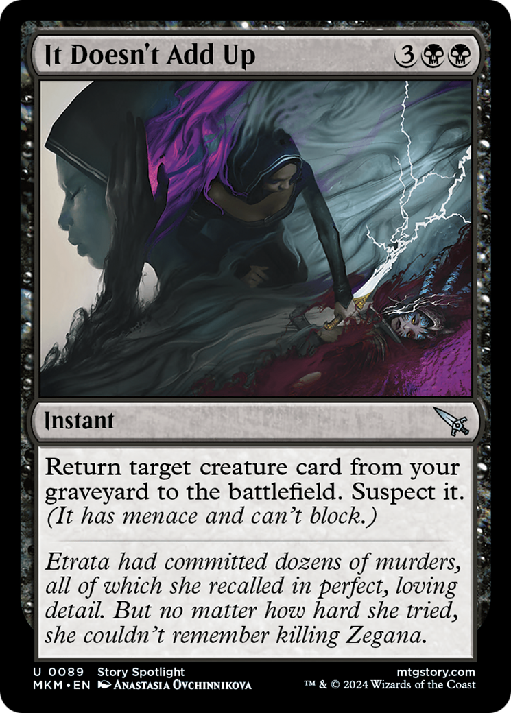 It Doesn't Add Up (MKM-089) (Foil)