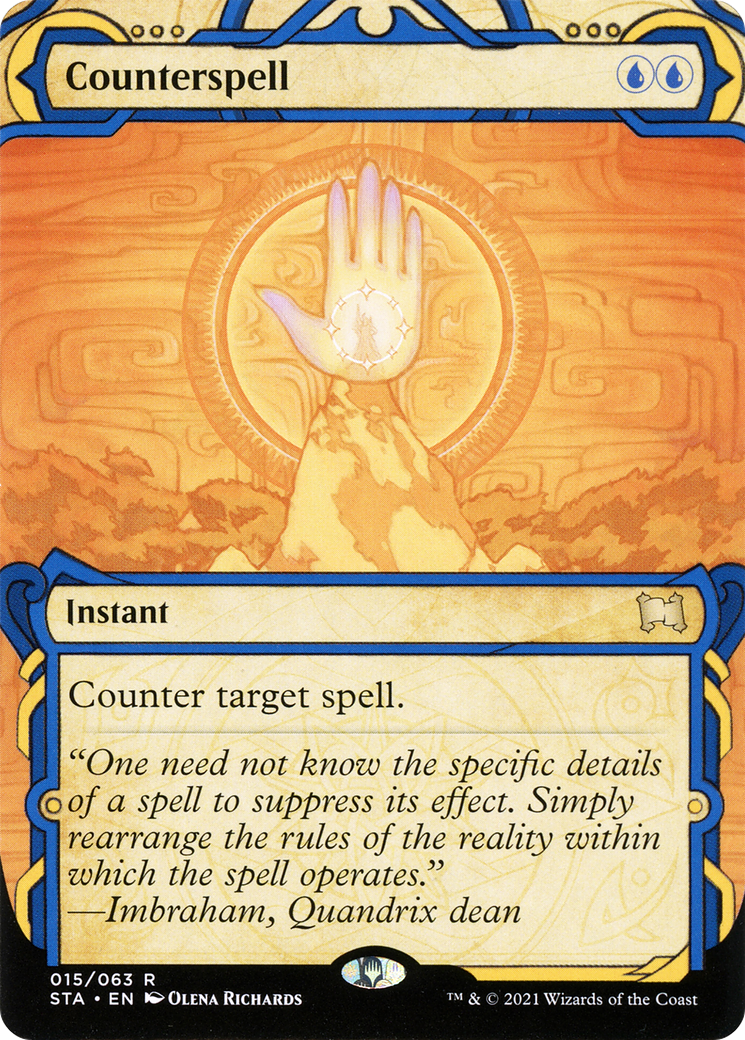 Counterspell (STA-15E) (Borderless) (Etched Foil)