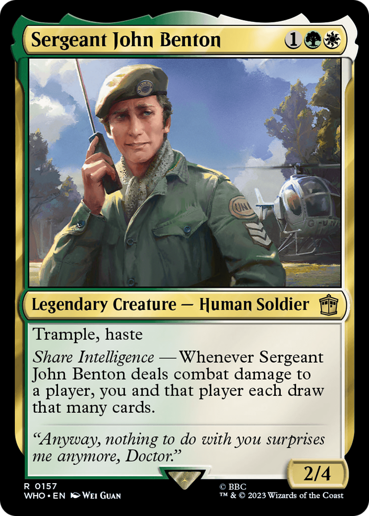 Sergeant John Benton (WHO-157) (Foil)