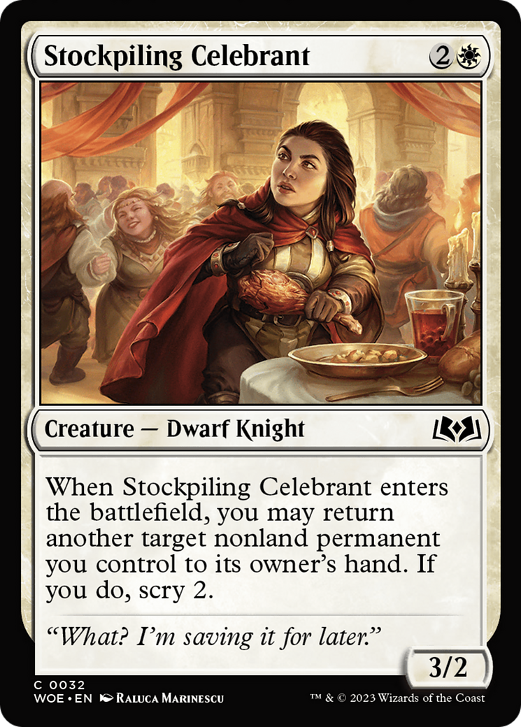 Stockpiling Celebrant (WOE-032) (Foil)