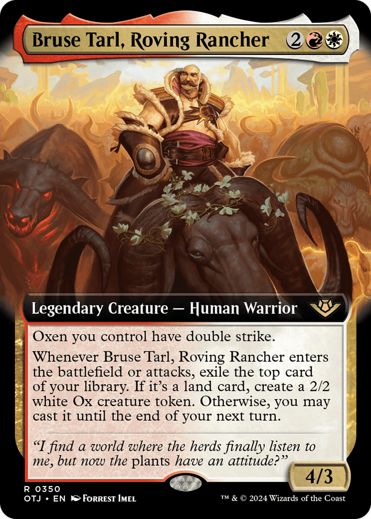 Bruse Tarl, Roving Rancher (OTJ-350) (Extended Art)