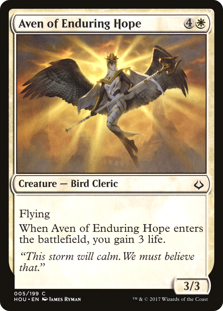 Aven of Enduring Hope (HOU-005) (Foil)