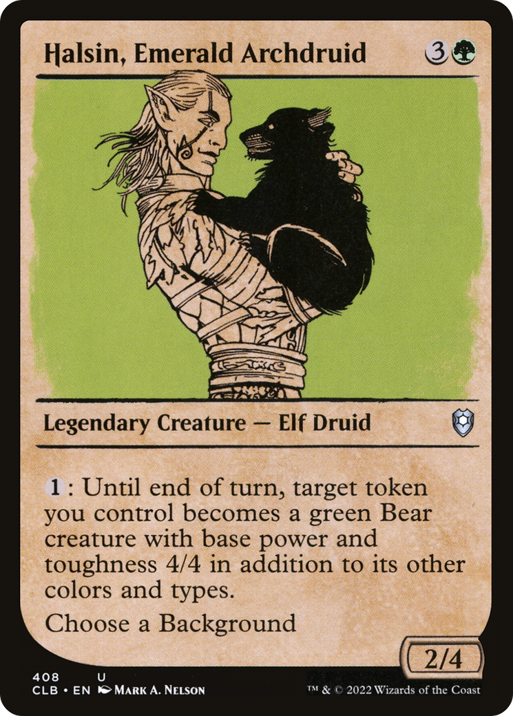 Halsin, Emerald Archdruid (CLB-408) (Showcase)