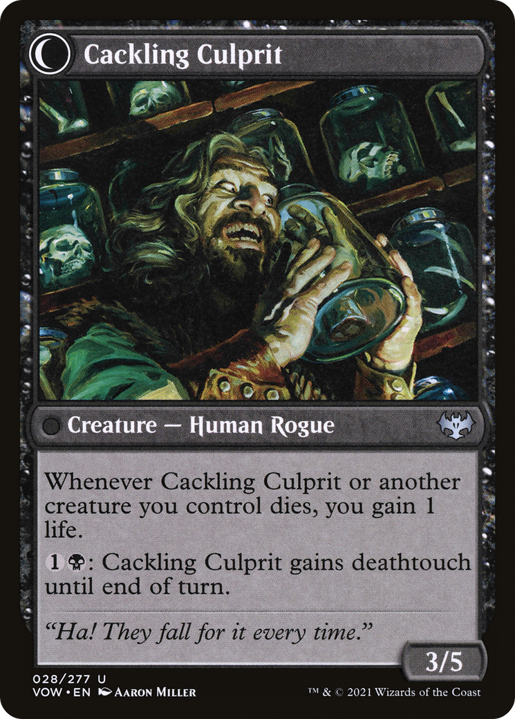 Panicked Bystander // Cackling Culprit (VOW-028) (Foil)