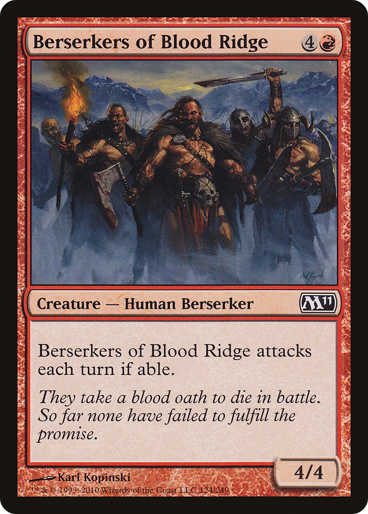 Berserkers of Blood Ridge (M11-124) (Foil)
