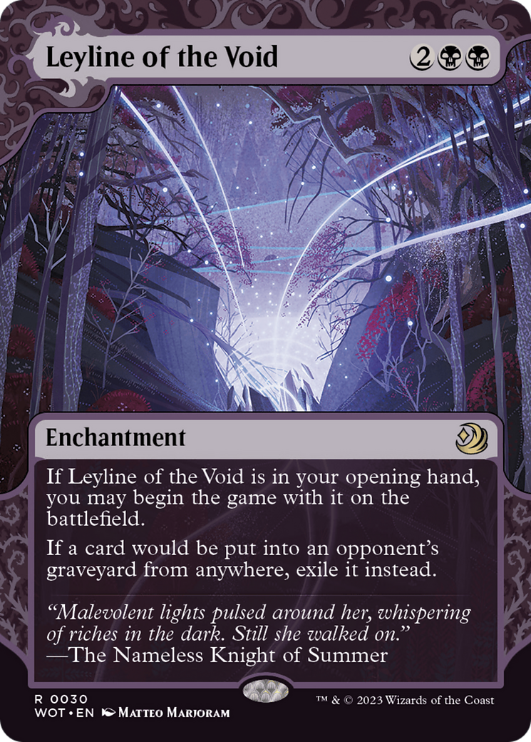 Leyline of the Void (WOT-030) (Showcase) (Borderless) (Foil)