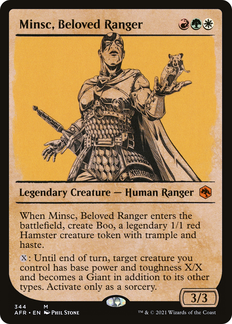 Minsc, Beloved Ranger (AFR-344) (Showcase) (Foil)