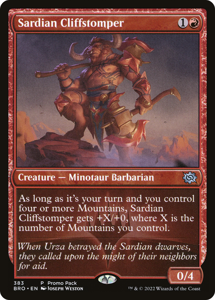 Sardian Cliffstomper (PPBRO-383) (Foil)