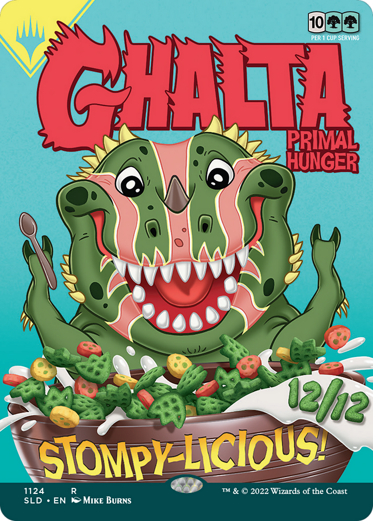 Ghalta, Primal Hunger // Ghalta, Primal Hunger (SLD-1124) (Borderless) (Foil)