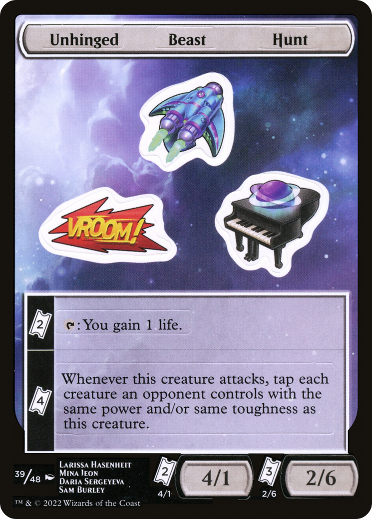 Unhinged Beast Hunt Sticker Sheet (UNF-039)