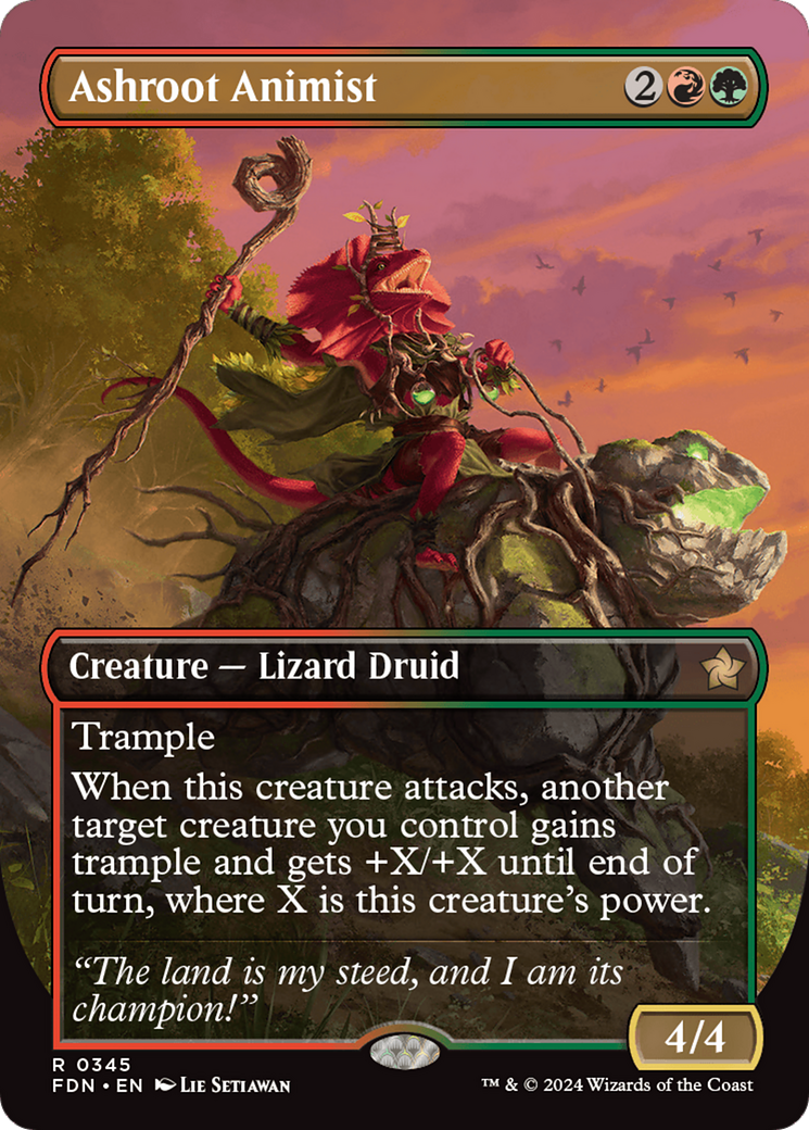 Ashroot Animist (FDN-345) (Borderless) (Foil)