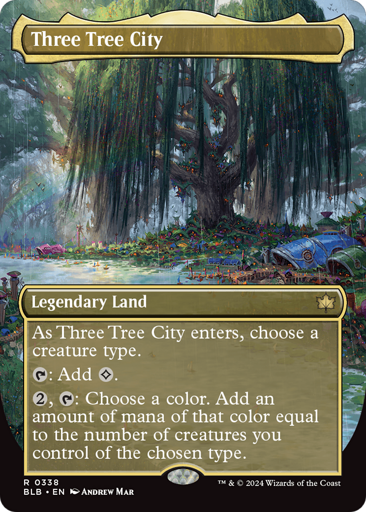 Three Tree City (BLB-338) (Borderless) (Foil)