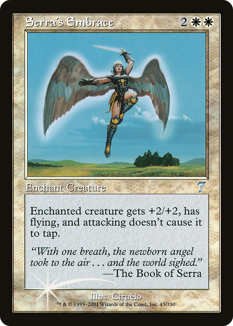 Serra's Embrace (7ED-043★) (Foil)