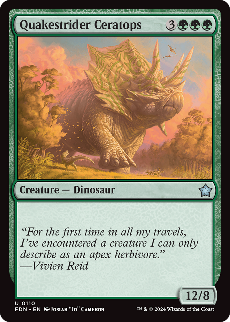 Quakestrider Ceratops (FDN-110)