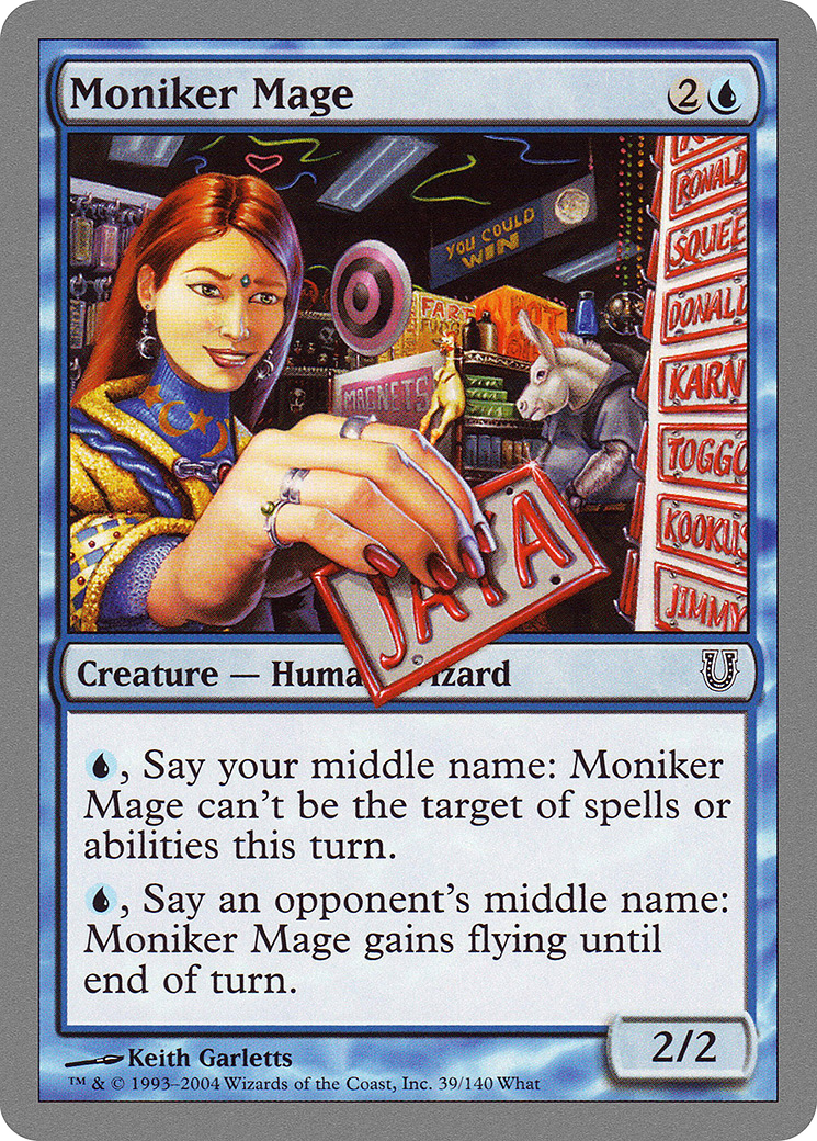 Moniker Mage (UNH-039) (Foil)