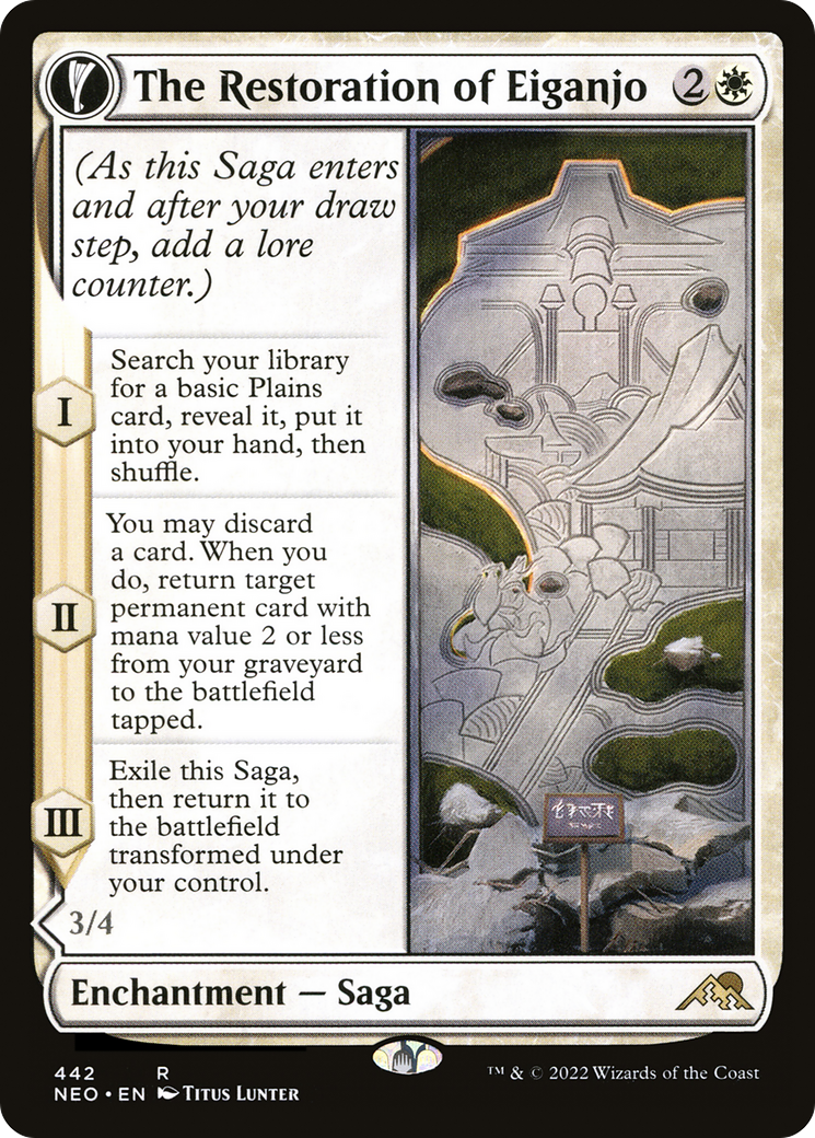 The Restoration of Eiganjo // Architect of Restoration (NEO-442) (Extended Art) (Foil)