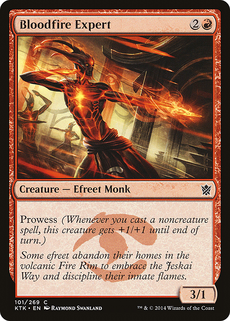 Bloodfire Expert (KTK-101) (Foil)