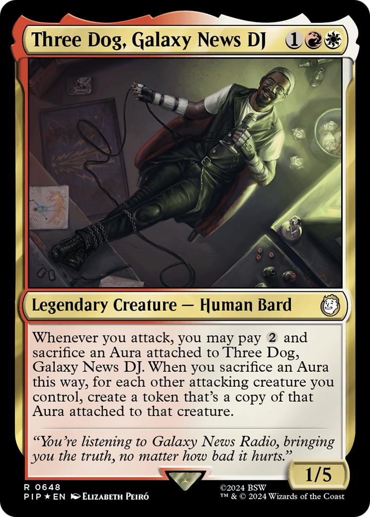 Three Dog, Galaxy News DJ (PIP-648) (Surge Foil)