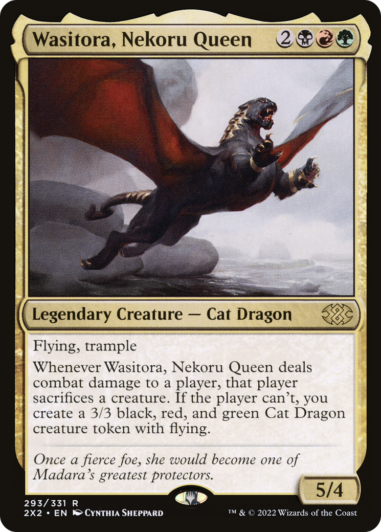 Wasitora, Nekoru Queen (2X2-293) (Foil)