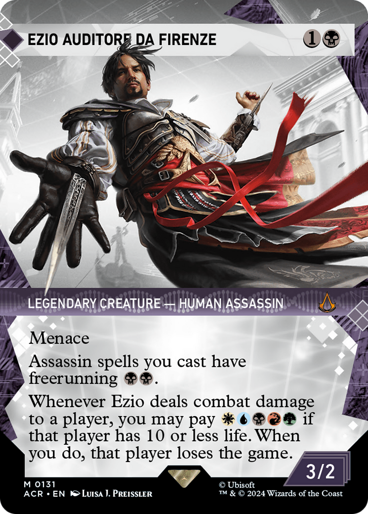 Ezio Auditore da Firenze (ACR-131) (Showcase) (Borderless) (Foil)