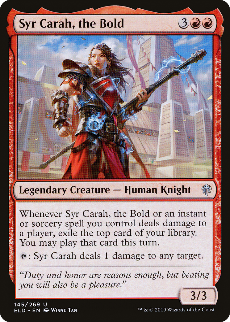 Syr Carah, the Bold (ELD-145) (Foil)