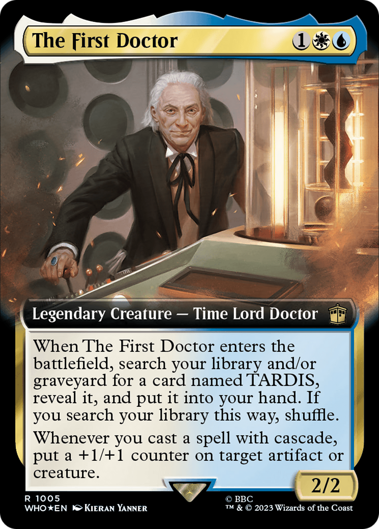 The First Doctor (WHO-1005) (Extended Art) (Surge Foil)