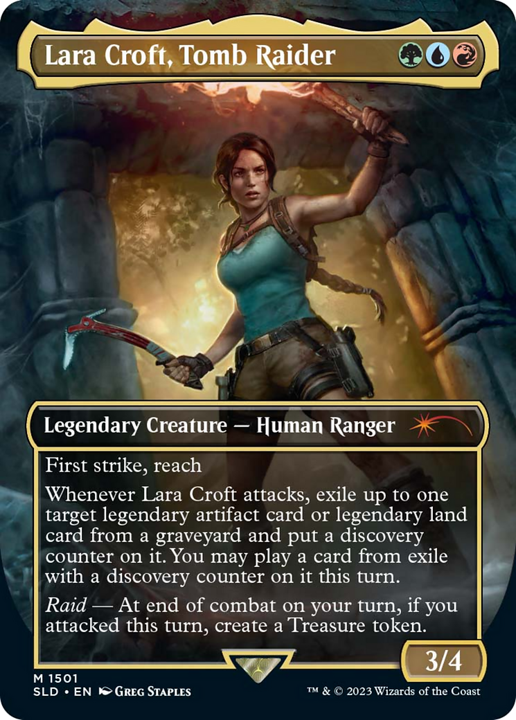 Lara Croft, Tomb Raider (SLD-1501) (Borderless) (Foil)