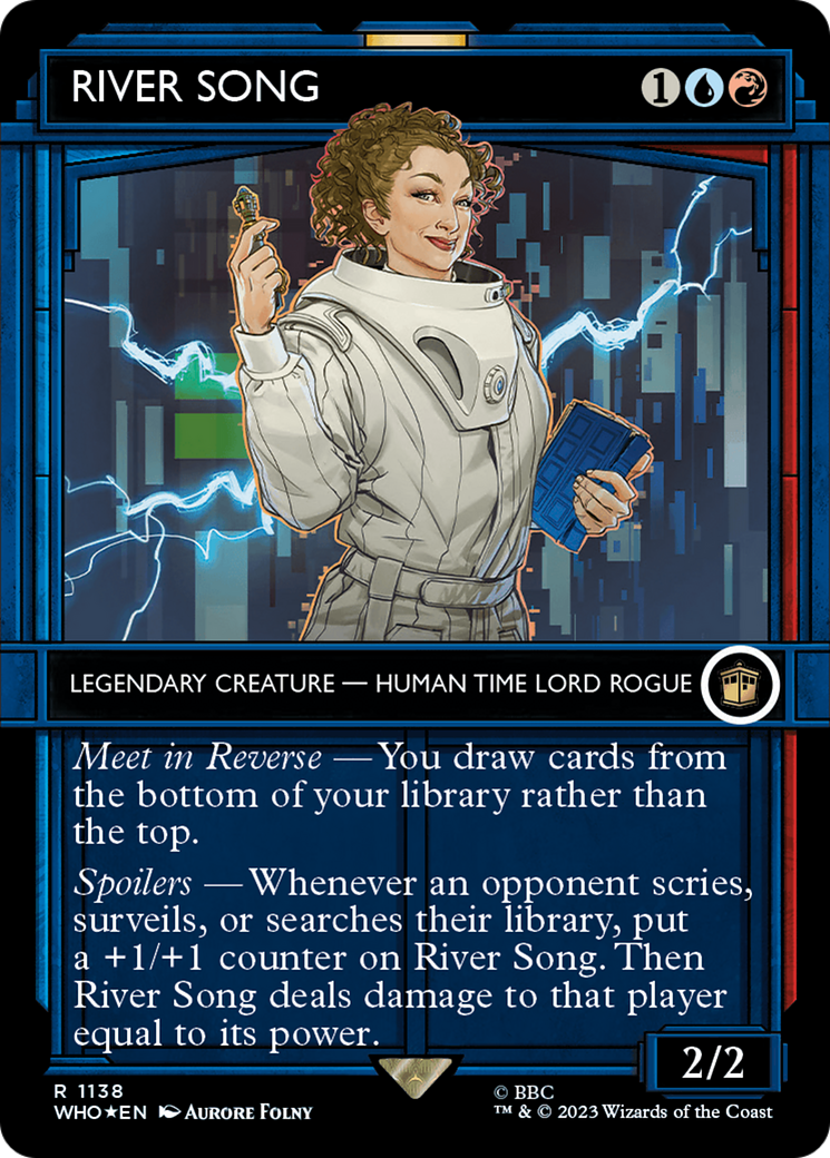 River Song (WHO-1138) (Showcase) (Borderless) (Surge Foil)