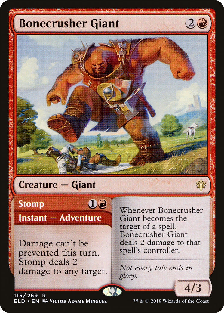 Bonecrusher Giant // Stomp (ELD-115) (Foil)