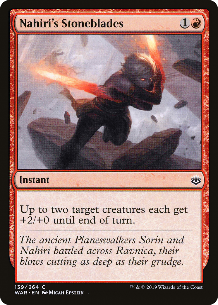 Nahiri's Stoneblades (WAR-139) (Foil)
