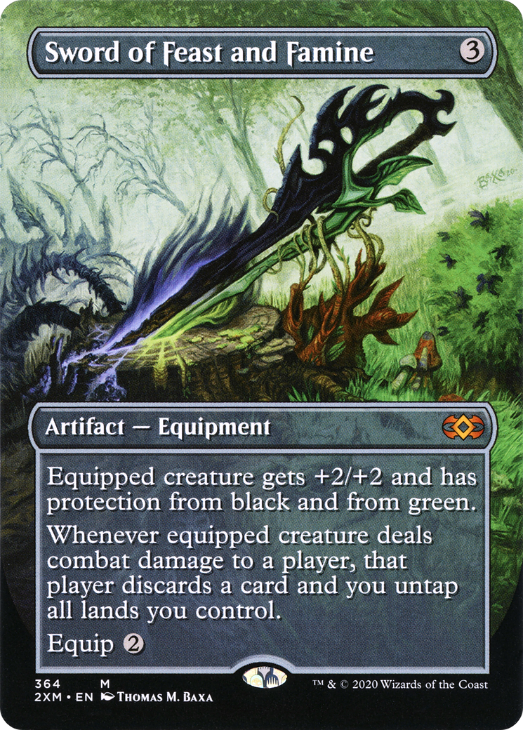 Sword of Feast and Famine (2XM-364) (Borderless) (Foil)