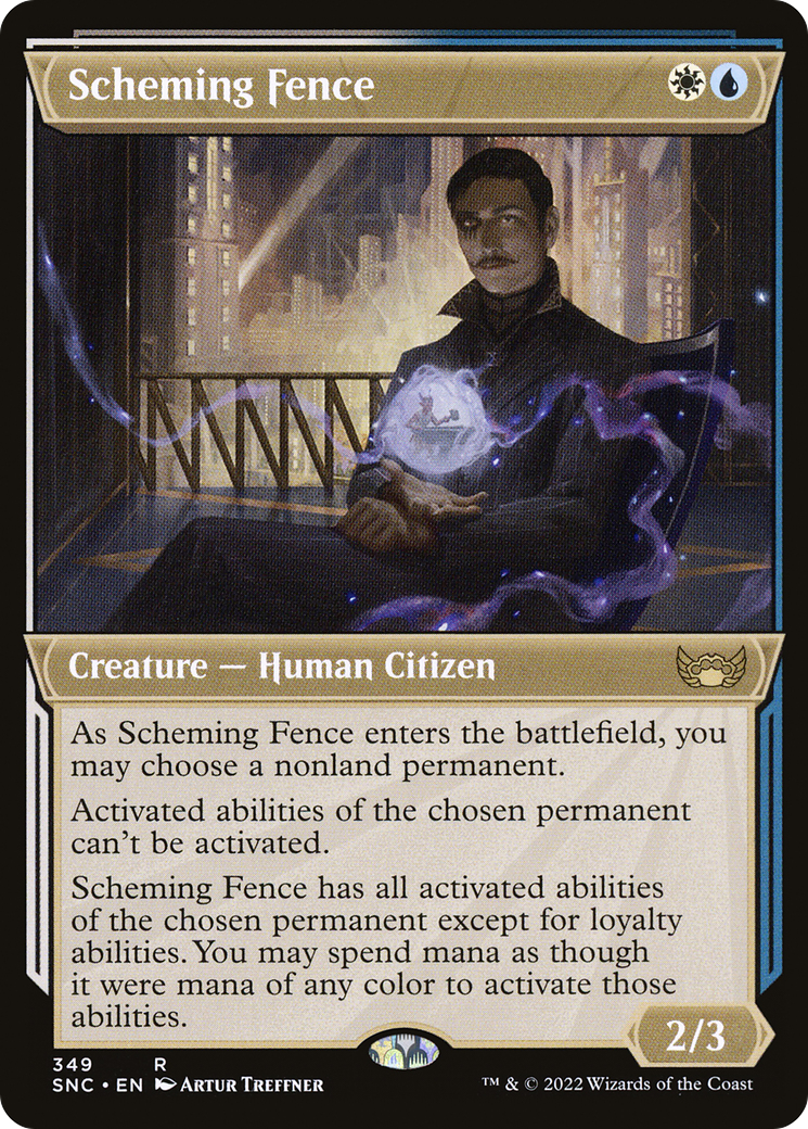 Scheming Fence (SNC-349) (Showcase) (Foil)