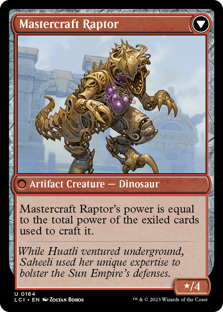 Saheeli's Lattice // Mastercraft Raptor (LCI-164) (Foil)