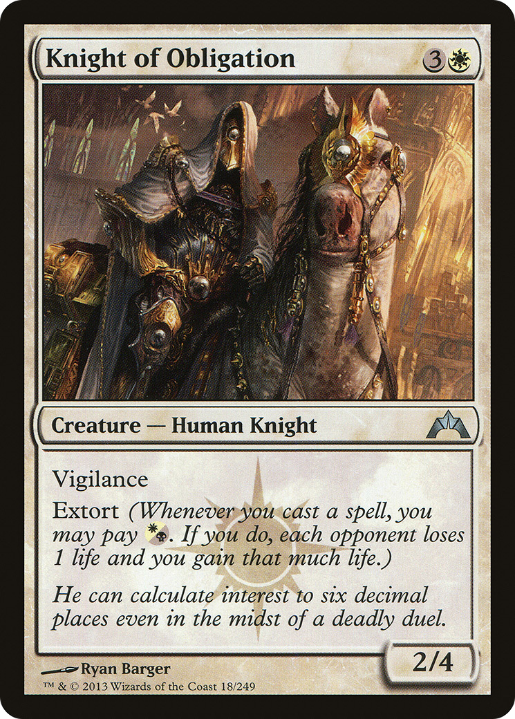 Knight of Obligation (GTC-018)