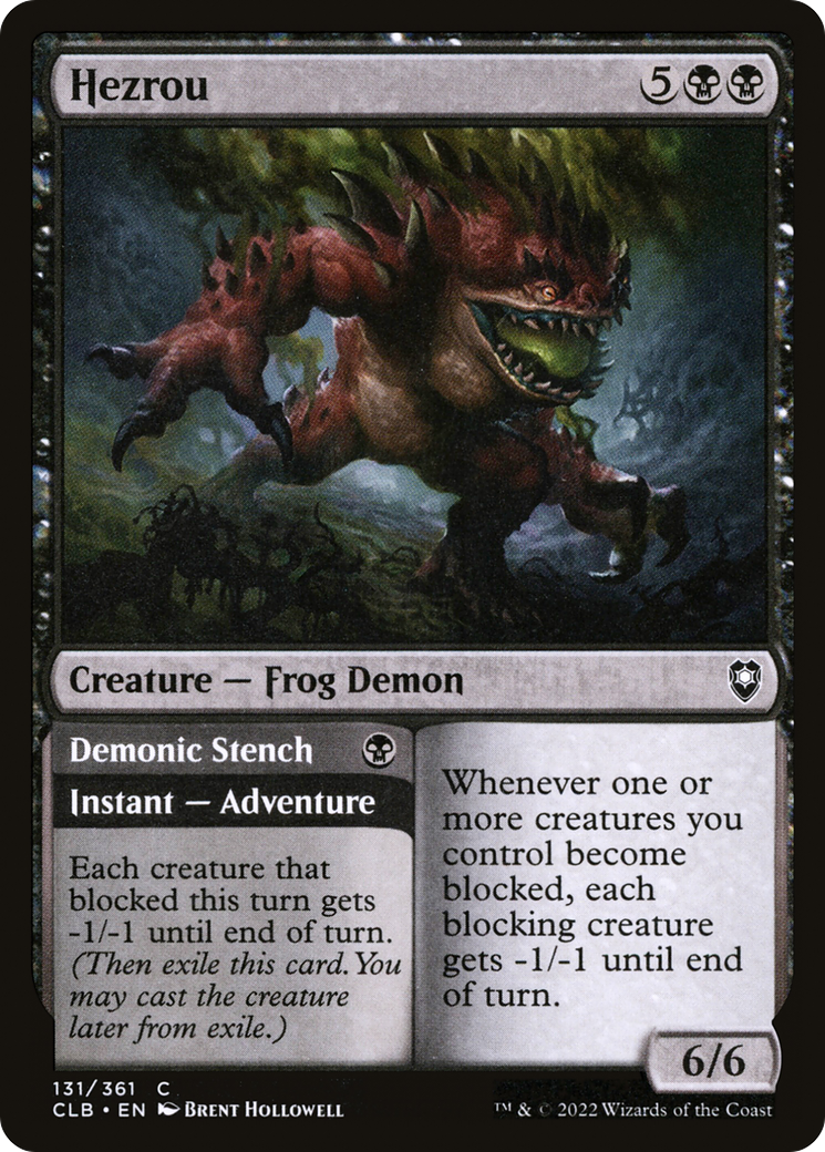Hezrou // Demonic Stench (CLB-131) (Foil)