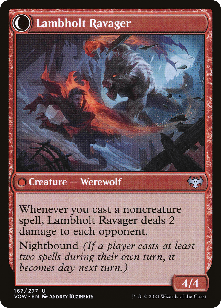 Lambholt Raconteur // Lambholt Ravager (VOW-167) (Foil)