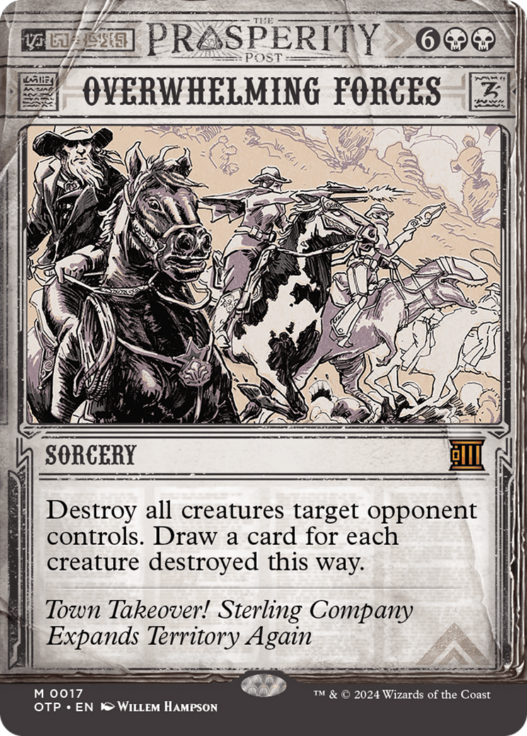 Overwhelming Forces (OTP-017) (Showcase) (Borderless) (Foil)