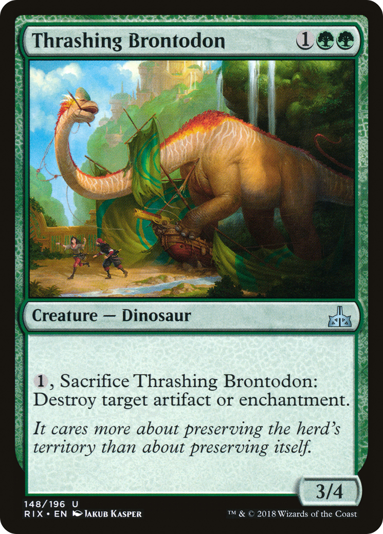 Thrashing Brontodon (RIX-148) (Foil)