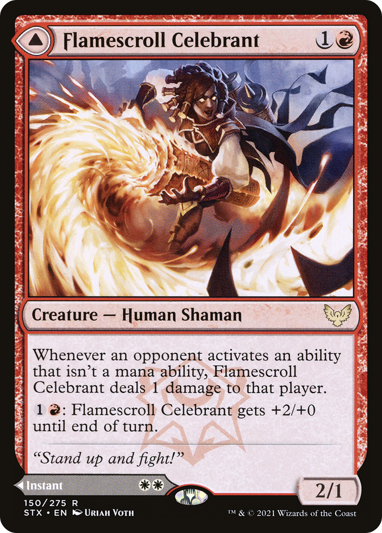 Flamescroll Celebrant // Revel in Silence (STX-150)